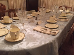 Noritake Troy ready for the first course to be served.