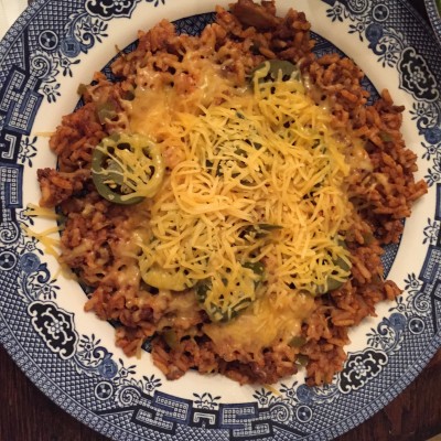 Leftover Spanish rice is just as good the second time around.