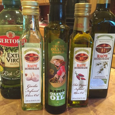 Some of the olive oils currently in my pantry. 