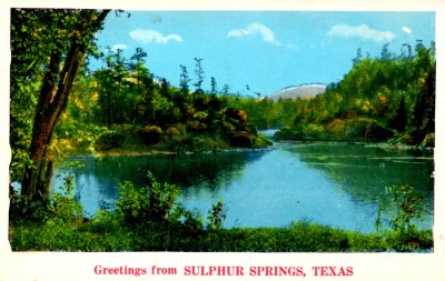Sulphur Springs, Tx is this beautiful, but we don't have a snow-covered mountain on the horizon!