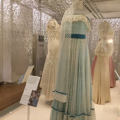 A dress from Regamus worn by Lady Diana Spencer in Autumn 1979 to a debutante ball at Althorp House.