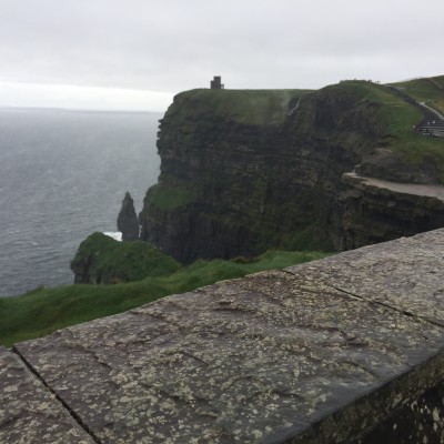 The Cliffs of Moher on the west coast of Ireland provided lots of walking and stair climbing.