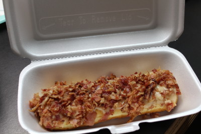 A maple bacon bar from Hurts Donuts.