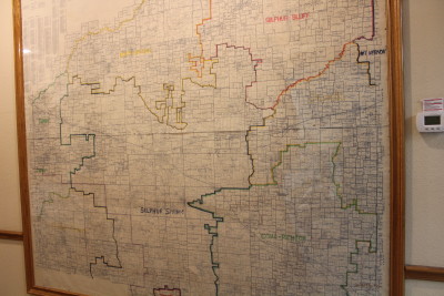 The map of Hopkins County that we use for reference.