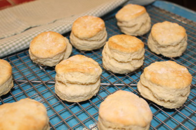 Freshly made scones are a must for any tea.