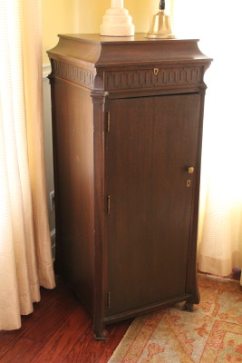 My mom's victrola cabinet.