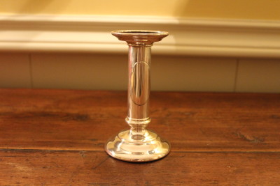 A plain Tiffany candlestick.